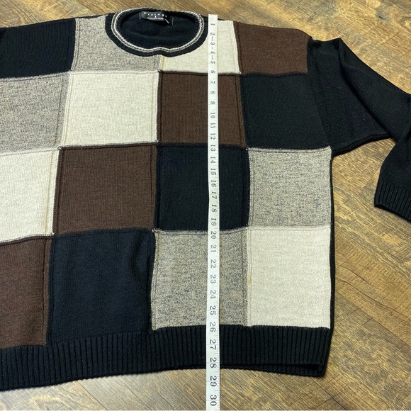 Vintage 90s Protege Sweater Men XXL 2XL Wool Alpaca Blend Cosby Grandpacore USA - Picture 5 of 10